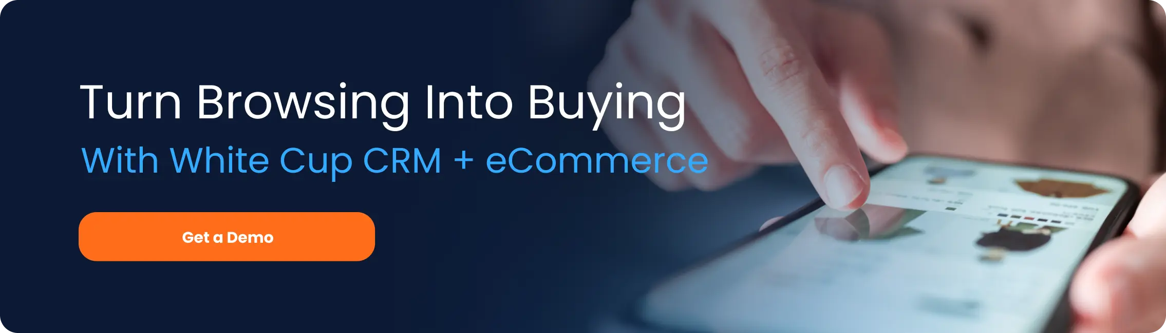 White Cup eCommerce integration CTA